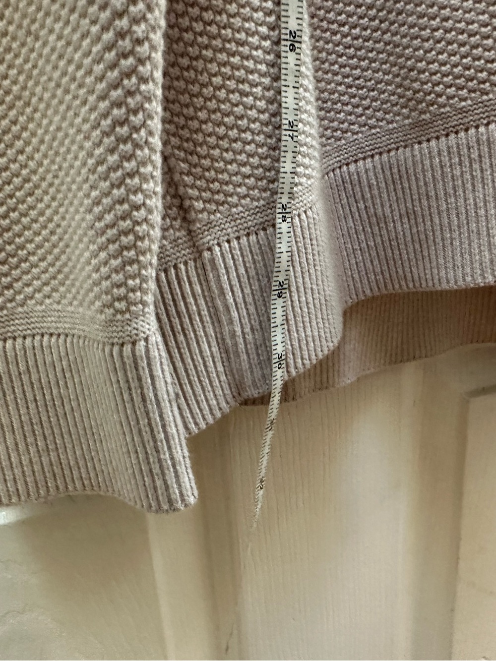 Lululemon Textured Knit Half-Zip Sweater Quarter-Zip Knit Sweater tan Beige XL - Picture 6 of 8